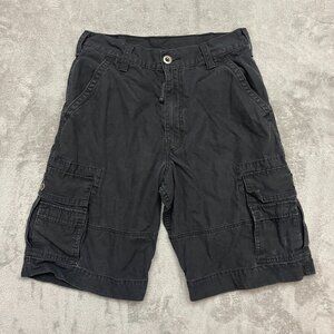 Levis Cargo Shorts Men Size 30 Black Cotton Utility Work Hiking Outdoors